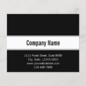 Modern Black and White Template Business Discount チラシ (裏面)