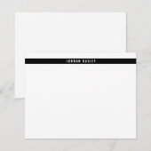 Modern Black Band Professional Technical ノートカード (正面/裏面)