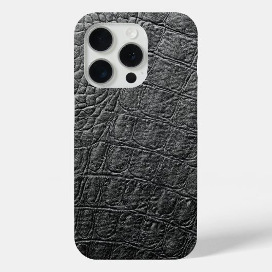 Modern Black Crocodile Case-Mate iPhoneケース (裏面)
