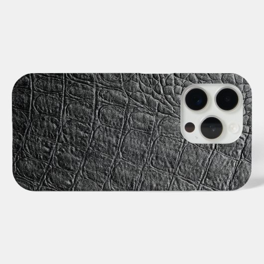 Modern Black Crocodile Case-Mate iPhoneケース (裏面 (横))