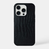 Modern Black Crocodile iPhoneケース (裏面)