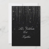 Modern Black elegant Eid Party Invitation  招待状 (裏面)