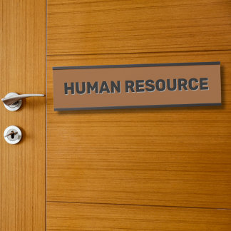 Modern Black Faux Gold Office Room Department Name サインプレート