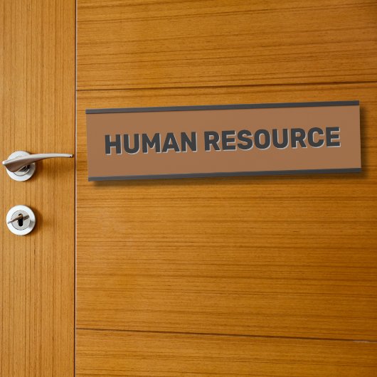 Modern Black Faux Gold Office Room Department Name サインプレート