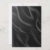 Modern black & Gold Birthday Invitation 招待状 (裏面)