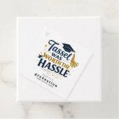 Modern Black & Gold Graduation Party Gift フェイバータグ (インサイチュ)