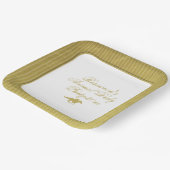 Modern Black & Gold Horse Race Derby Equestrian ペーパープレート (傾斜あり)