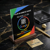 Modern Black Google Review QR Code アクリルサイン