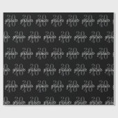 Modern Black Graduation Year Custom Gift ラッピングペーパー (フラット)