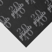 Modern Black Graduation Year Custom Gift 薄葉紙 (詳細)
