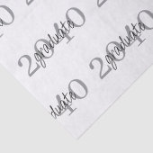 Modern Black Graduation Year Custom Gift 薄葉紙 (詳細)