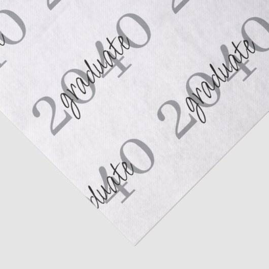 Modern Black Graduation Year Custom Gift 薄葉紙 (詳細)