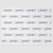 Modern Black Graduation Year Custom Gift 薄葉紙 (正面)