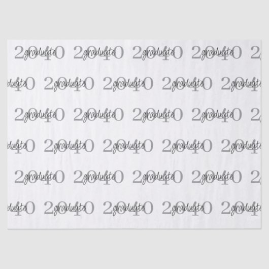 Modern Black Graduation Year Custom Gift 薄葉紙 (正面)