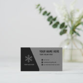 Modern Black Gray Minimal Business Card Template 名刺 (スタンド正面)