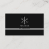 Modern Black Gray Minimal Business Card Template 名刺 (裏面)