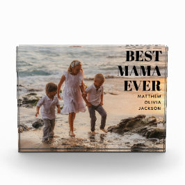 Modern Black Kids Names Simple Best Mama Ever フォトブロック