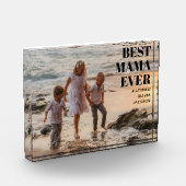 Modern Black Kids Names Simple Best Mama Ever フォトブロック (左)