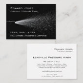 Modern Black Power Pressure Wash  名刺 (正面/裏面)