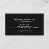 Modern Black Professional Custom Circular Logo     名刺 (裏面)