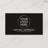 Modern Black Professional Custom Circular Logo     名刺 (正面)