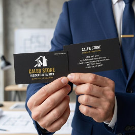 Modern Black Residential Painter & House Painting 名刺