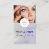 Modern Black Script Photo Makeup  名刺 (正面)