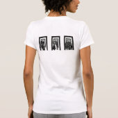 Modern Black Silhouette Unity Design Tシャツ (裏面)