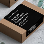 Modern Black Soap Packaging Label ラベル