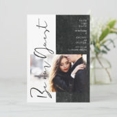 Modern Black & White Be Our Guest Photo Couple (スタンド正面)