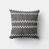 Modern Black White Geometric Pillow クッション (正面)