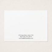 Modern Black White Hair Clip Display Card (裏面)