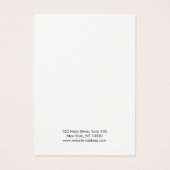 Modern Black White Hair Clip Display Card (裏面)