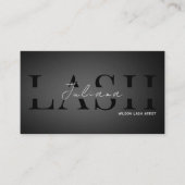 Modern Black & White Lash Tech, Nail Artist, Hair 名刺 (正面)