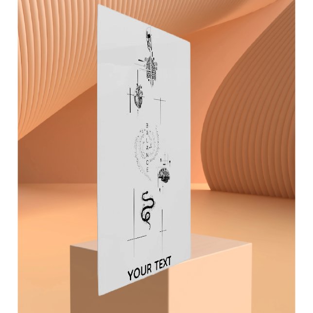 Modern Black & White Metal Print メタルプリント (クリエイターアップロード済み)