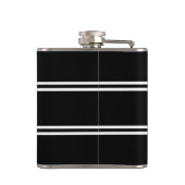 Modern Black & White Name フラスク (裏面)