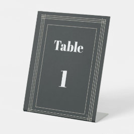 Modern Black & White Table Numbers Template | Cust 台座サイン