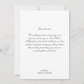 Modern Black & White We Eloped Wedding 案内状 (裏面)