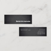 Modern Blackboard Martial Arts Instructor スキニー名刺 (正面/裏面)