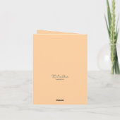 Modern Blank Botanical Note Card Stationery サンキューカード (裏面)