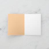 Modern Blank Botanical Note Card Stationery サンキューカード (内部)