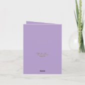 Modern Blank Botanical Note Card Stationery サンキューカード (裏面)
