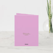 Modern Blank Botanical Note Card Stationery サンキューカード (裏面)