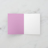 Modern Blank Botanical Note Card Stationery サンキューカード (内部)