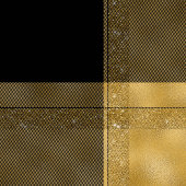 Modern Blanket Black Gold Graduation Keepsake フリースブランケット