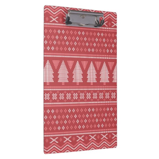 Modern Blocky Christmas Tree Pattern クリップボード (右)