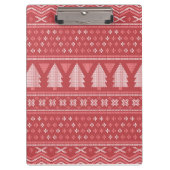 Modern Blocky Christmas Tree Pattern クリップボード (正面)