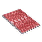 Modern Blocky Christmas Tree Pattern ノートブック (右側)