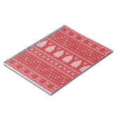 Modern Blocky Christmas Tree Pattern ノートブック (左側)