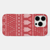 Modern Blocky Christmas Tree Pattern Case-Mate iPhoneケース (裏面 (横))